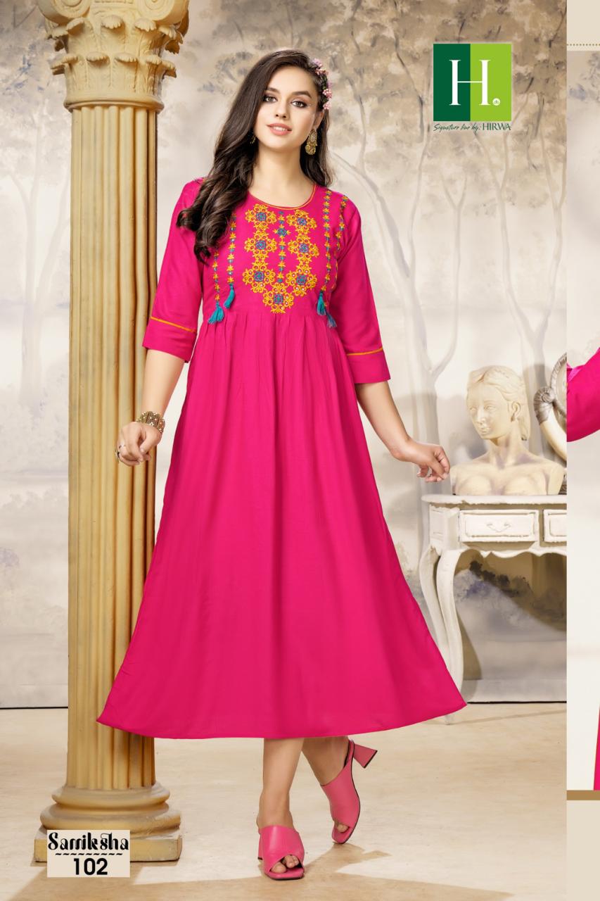 Samiksha By Hirwa Designer Kurti Catalog 